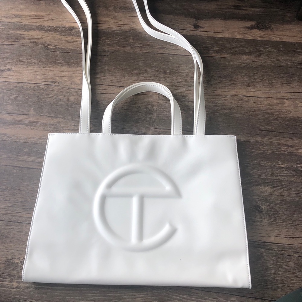 Telfar Medium White Shopping Bag BRAND NEW
